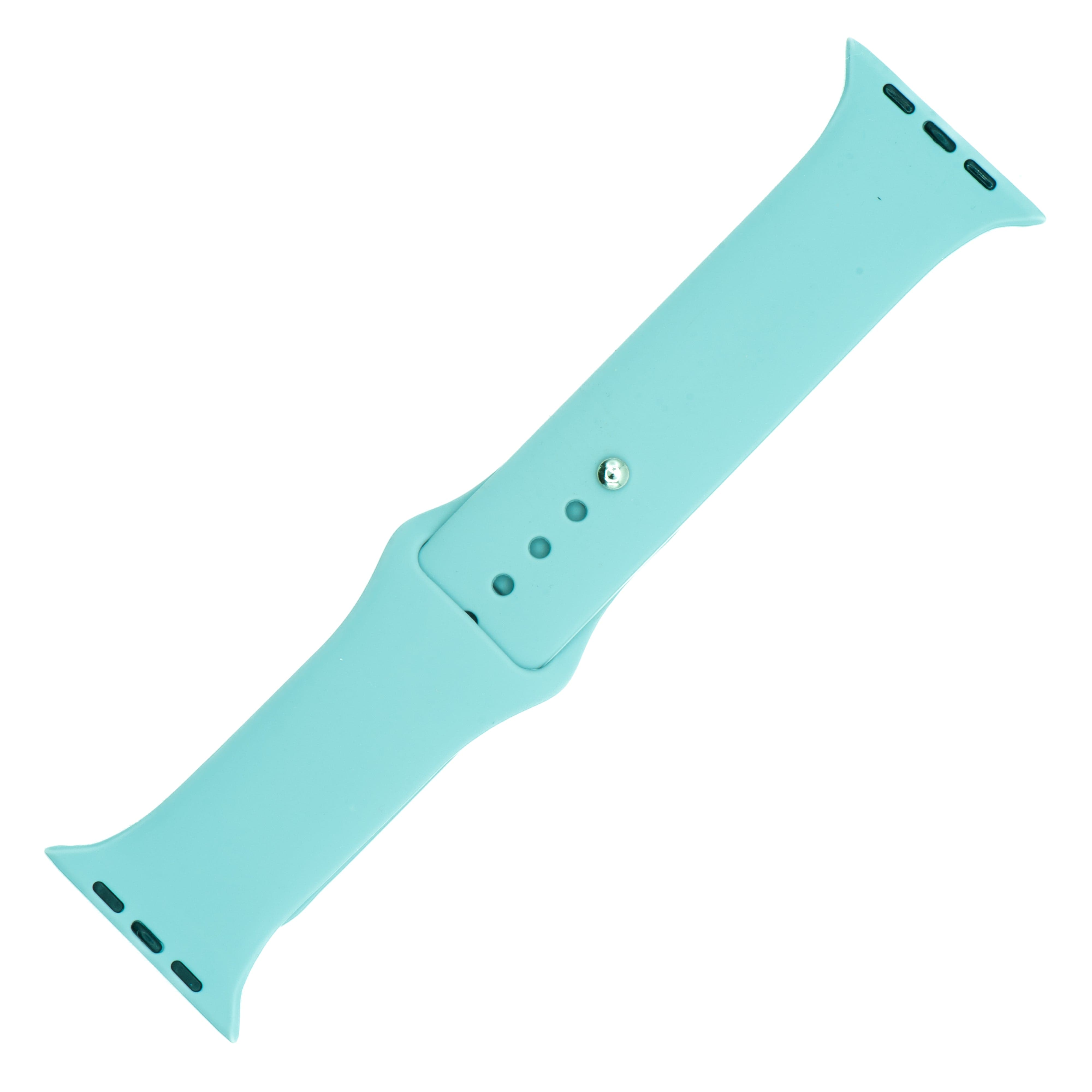 Apple Watch Band Smooth Silicone Solid SeaFoam – BluShark Straps