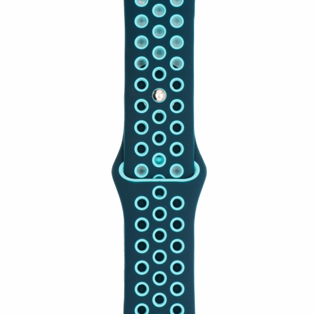 BluShark Two-Piece Strap Apple Band Silicone Sport - Ocean Blue-Teal