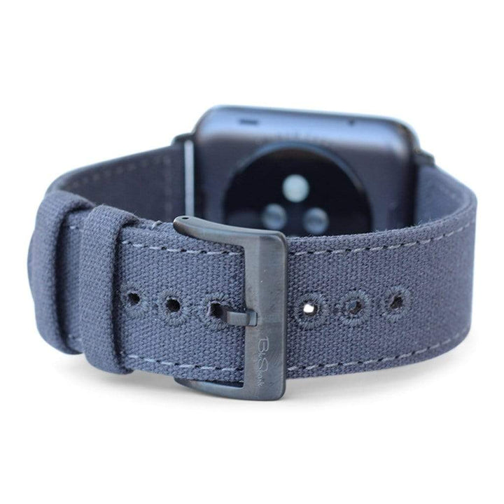 BluShark Small Apple Watch (38/40mm) / Space Gray / Gray Apple Watch Band - Gray CanvaSoft