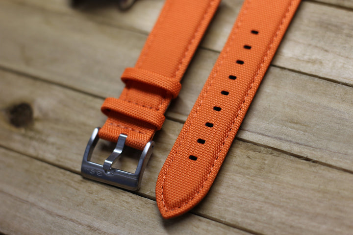BluShark Cordura - Orange Watch Strap