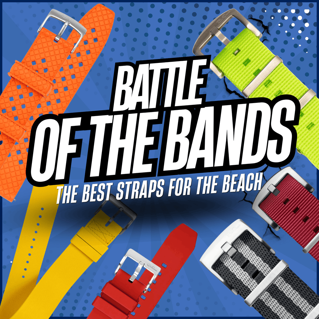 Battle of the Bands: The Best Watch Straps for the Beach (Nylon vs. Rubber) - BluShark Straps