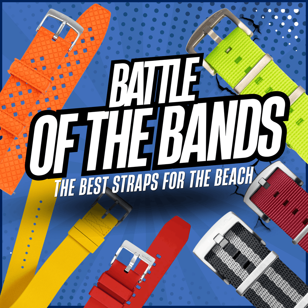 Battle of the Bands: The Best Watch Straps for the Beach (Nylon vs. Rubber) - BluShark Straps