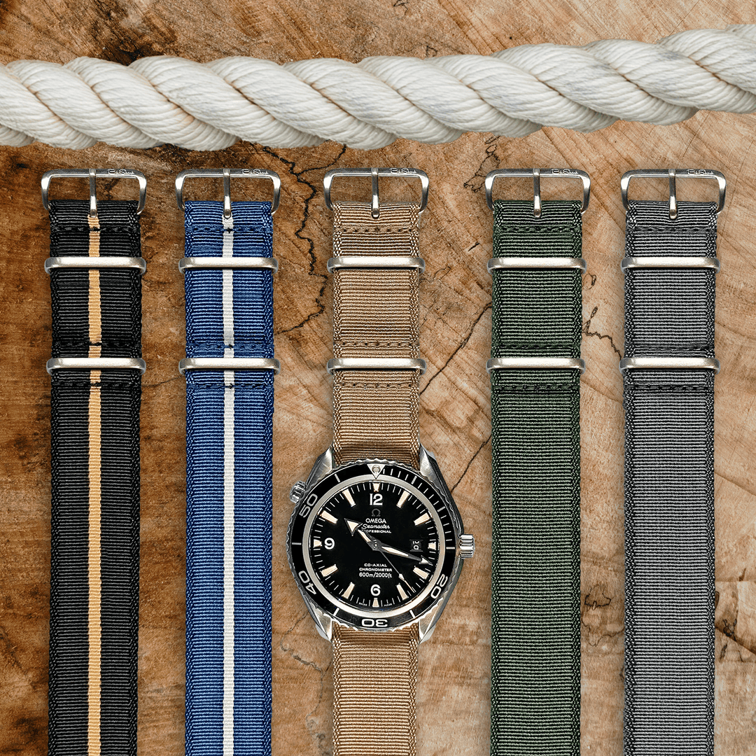 Introducing the brand new BluShark Nautilus One watch strap! Inspired by the original Mil-Spec straps - BluShark Straps