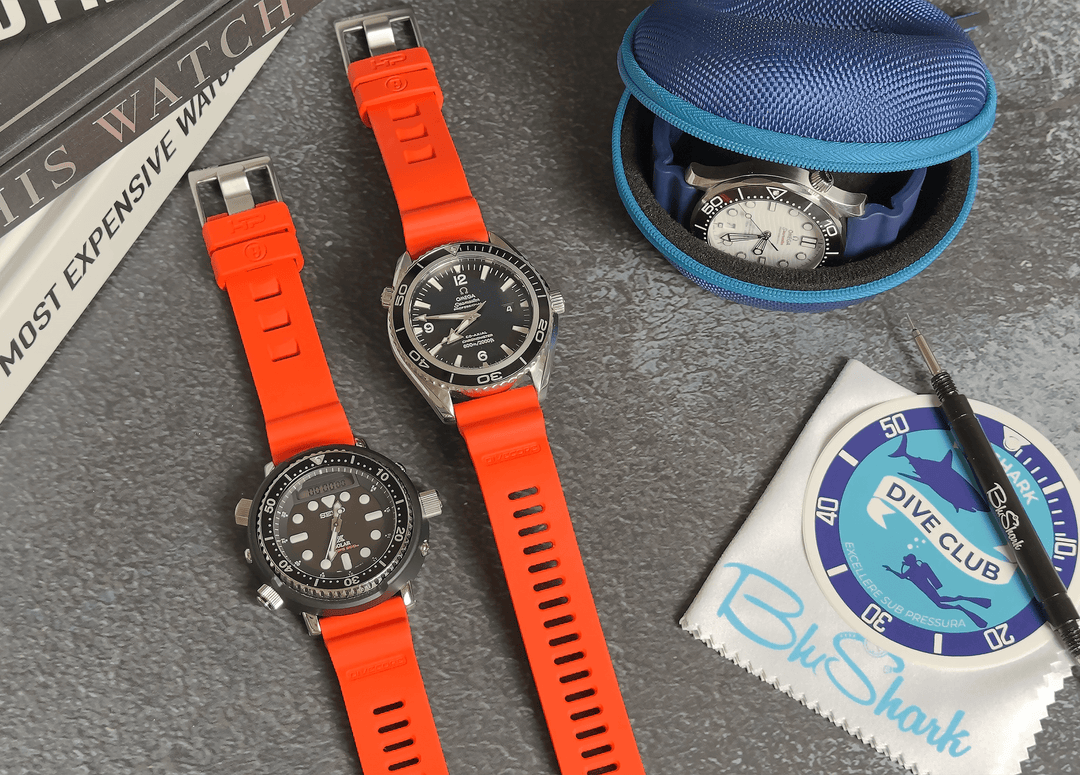 Introducing the Divecore FKM Rubber HP Professional Diving Watch Strap - BluShark Straps