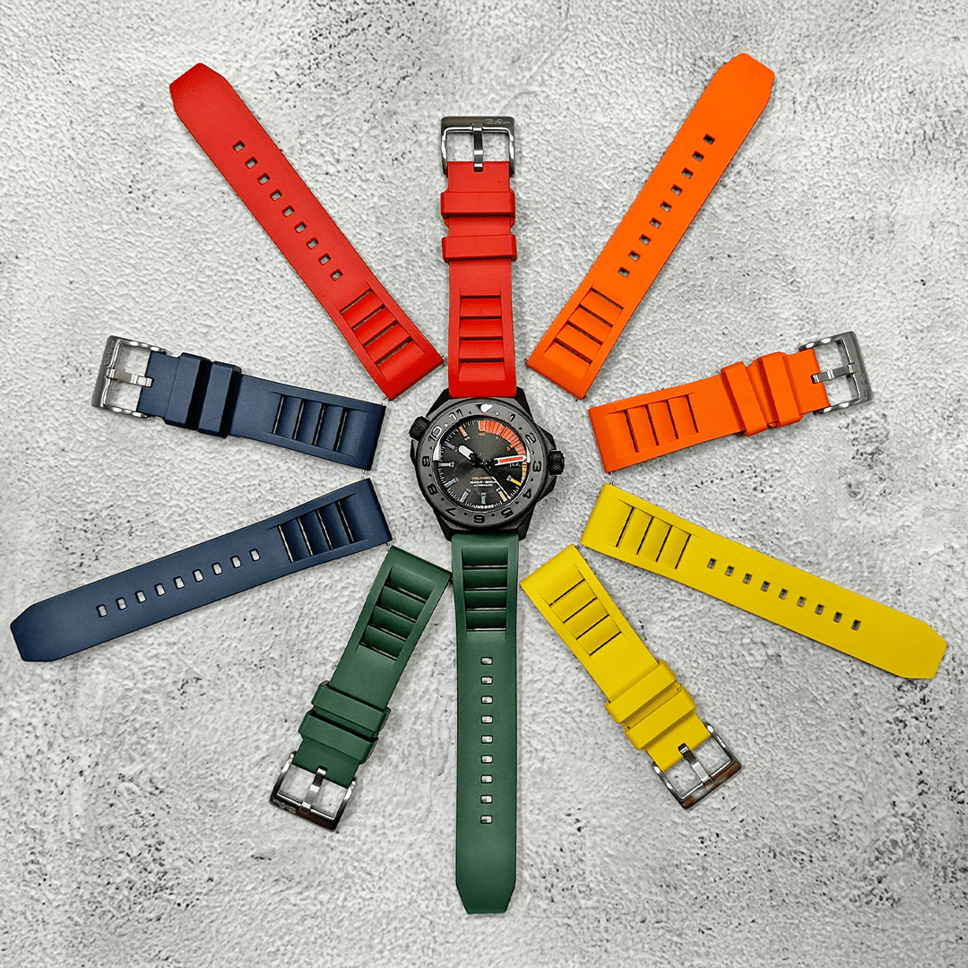 Introducing the Shark Gill Rubber Watch Band. Inspired by Nature, Built for Performance - BluShark Straps
