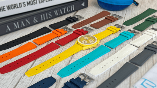 Introducing the Shark Skin FKM Rubber Two-Piece Watch Strap Collection - BluShark Straps