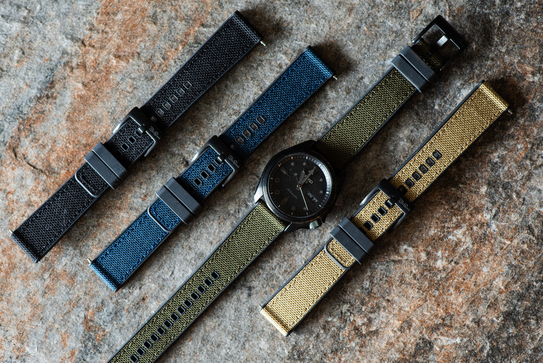 Canvas & Rubber Watch Bands - BluShark Straps