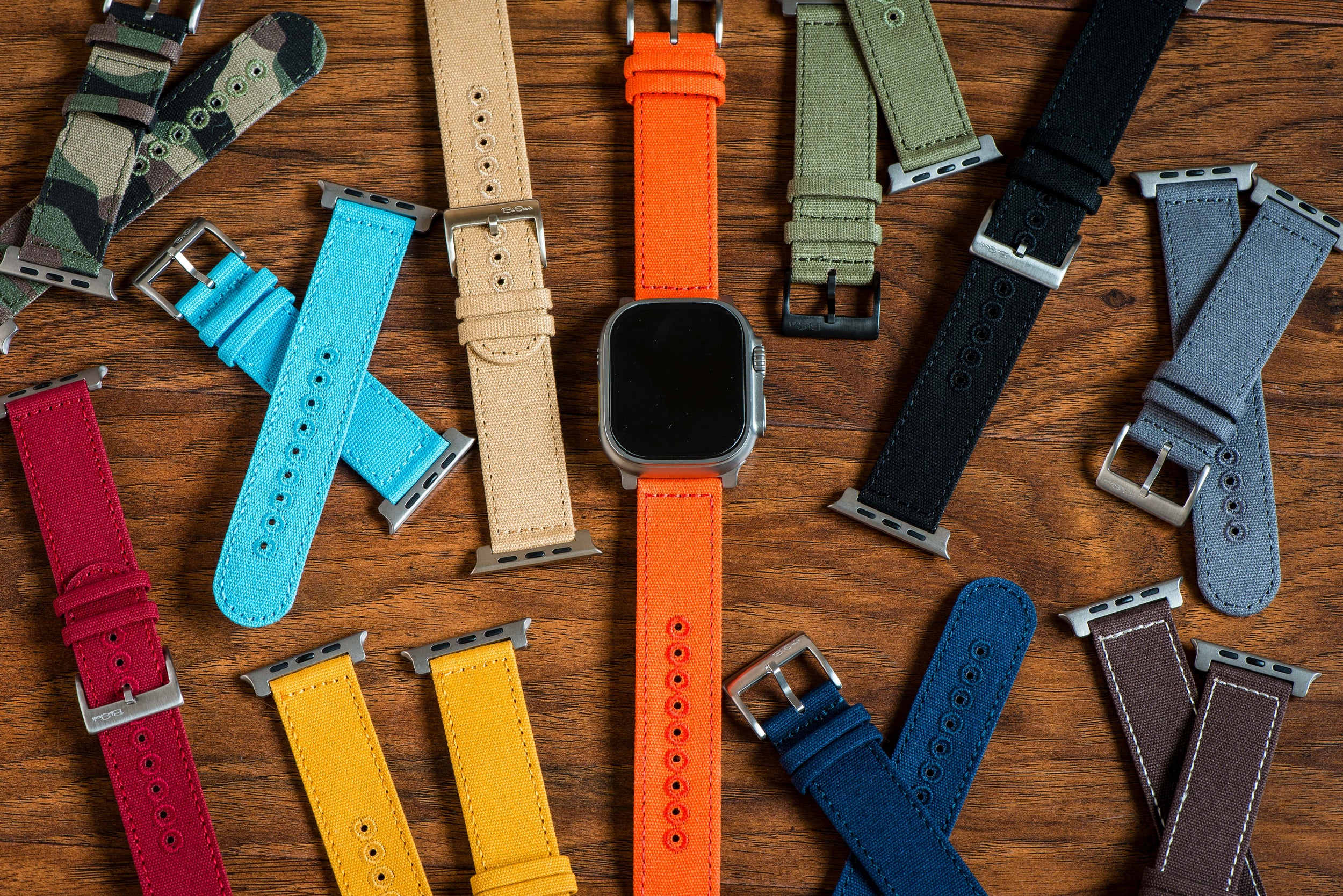 CanvaSoft Bands For Apple Watch ULTRA - BluShark Straps