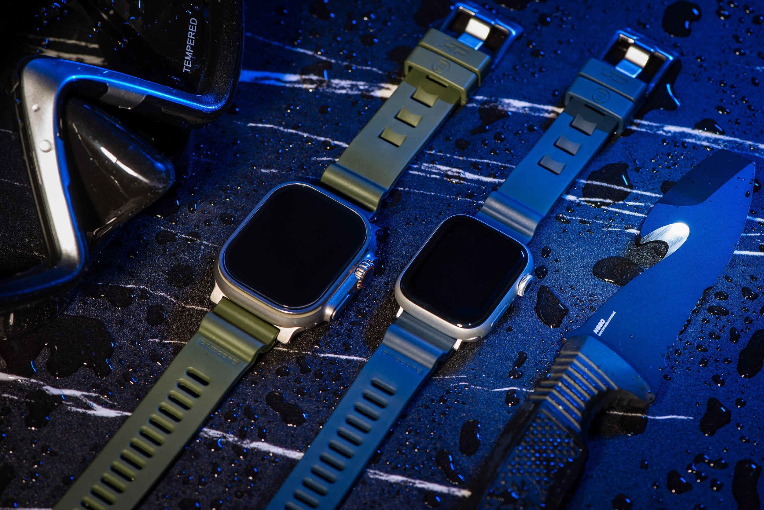 All FKM Rubber Bands Apple Watch Ultra