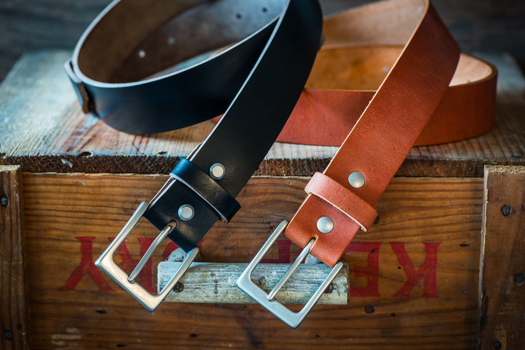 Horween Leather Belts - Made In The USA - BluShark Straps