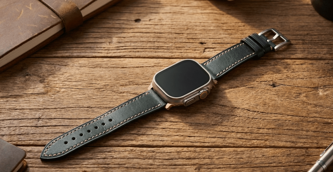 Leather Tapered Bands For Apple ULTRA - BluShark Straps