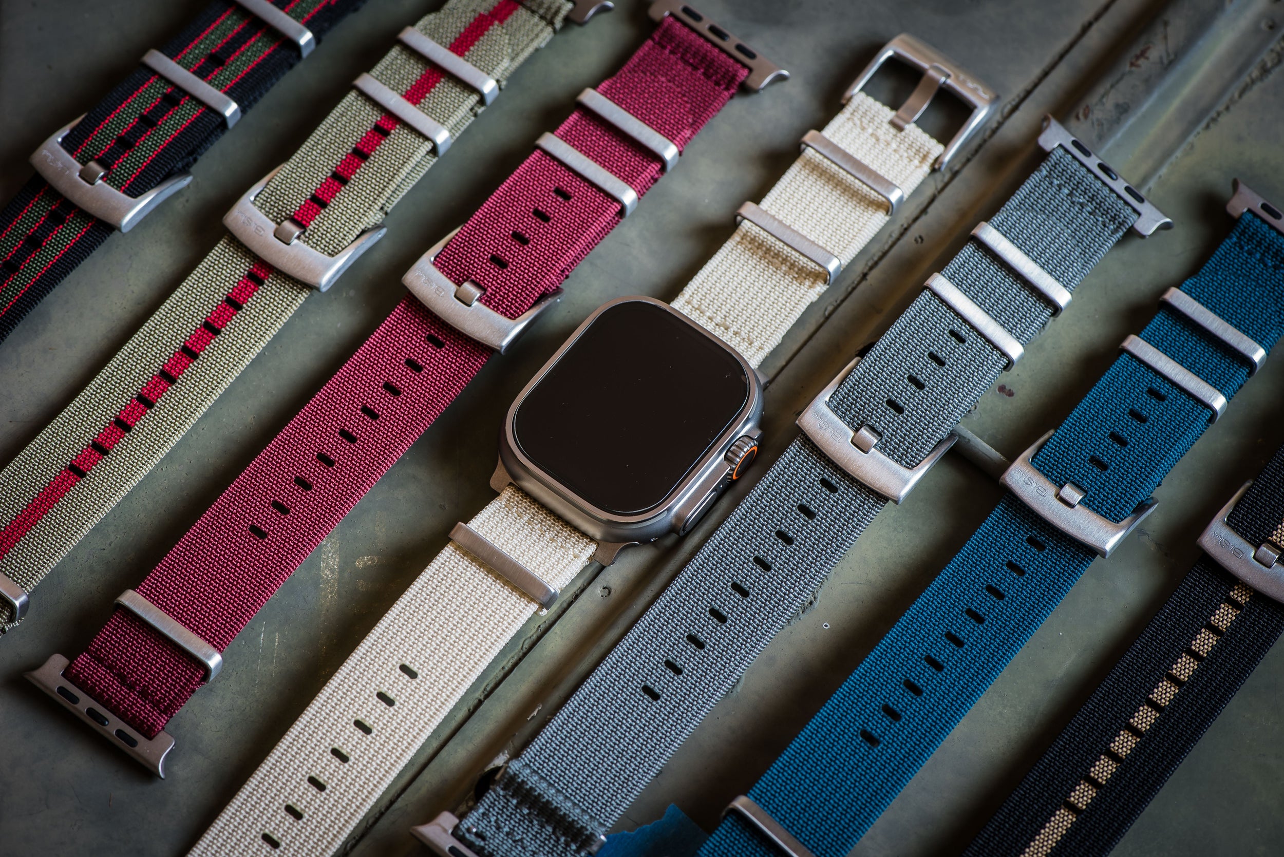 Ribbed Mako FN Bands For Apple ULTRA - BluShark Straps