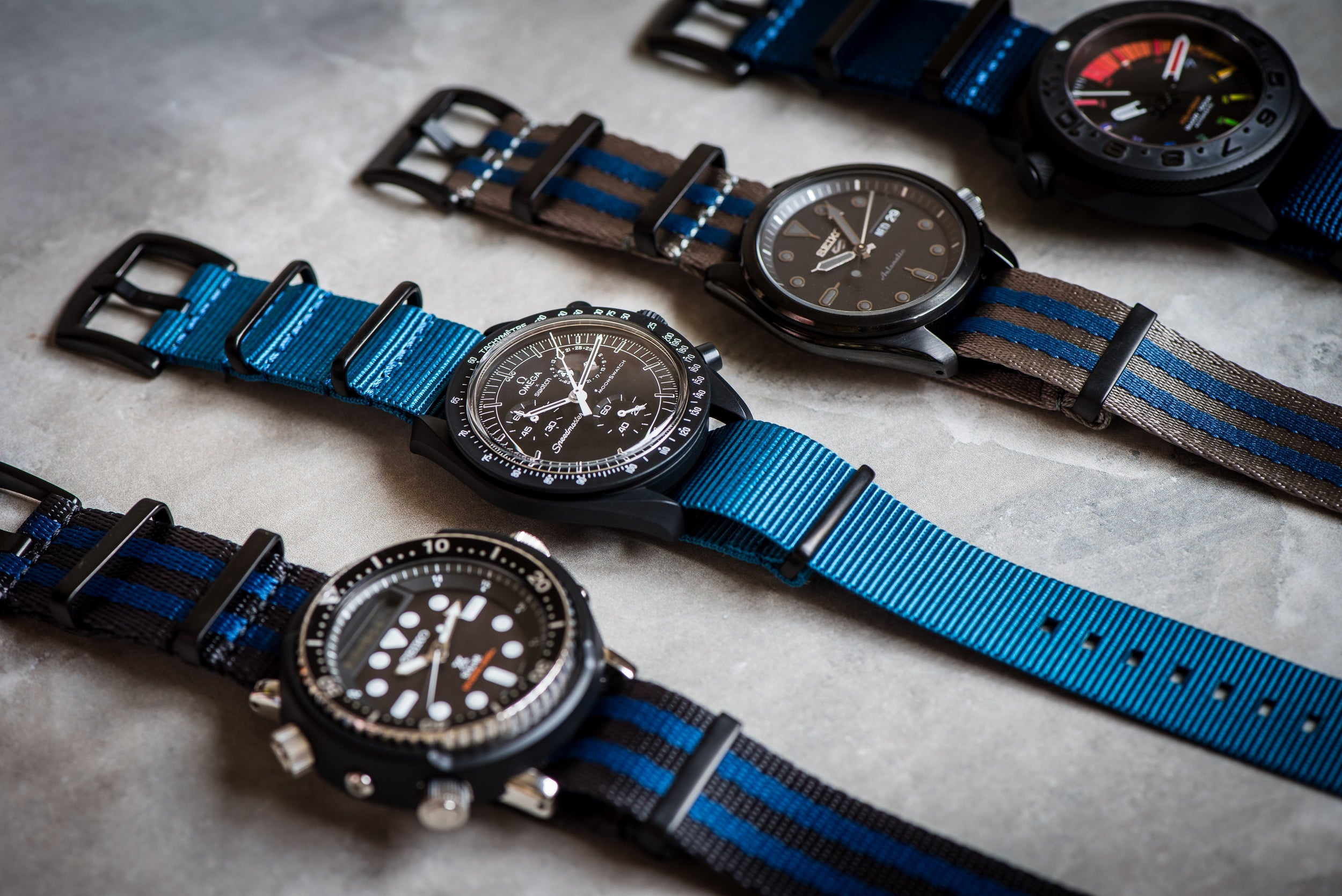 Watch Straps With PVD Black Hardware - BluShark Straps