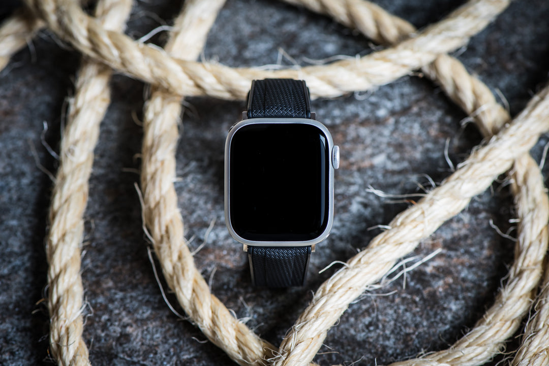 Shark Skin Rubber Band – For Apple Watch - Black