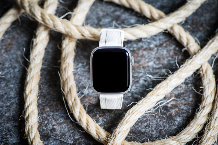 Shark Skin Rubber Band – For Apple Watch - White