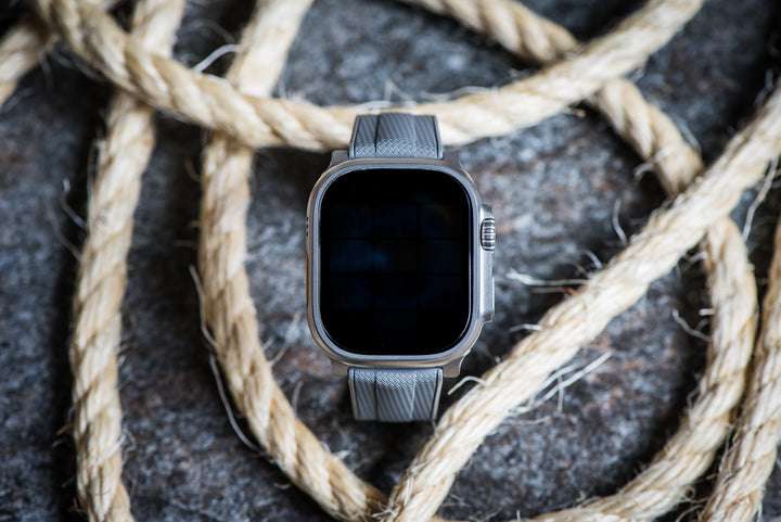 Shark Skin Rubber Band - For Apple Watch ULTRA - Gray