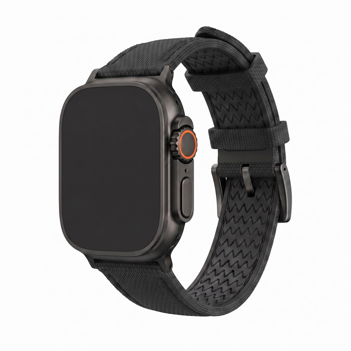 Sailcloth Rubber Buckle - For Apple Watch ULTRA - Blackout