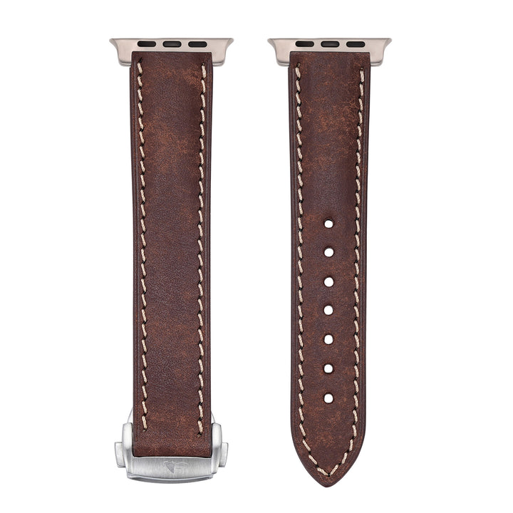 Leather Deploy Band - For Apple Watch ULTRA - Bronzite