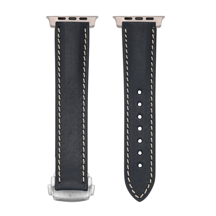 Leather Deploy Band - For Apple Watch ULTRA - Onyx