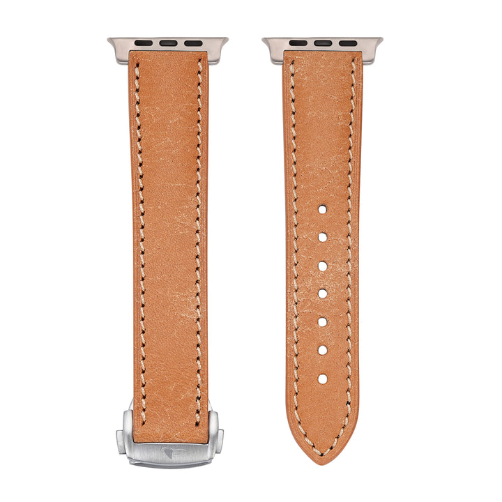Leather Deploy Band - For Apple Watch ULTRA - Sandstone