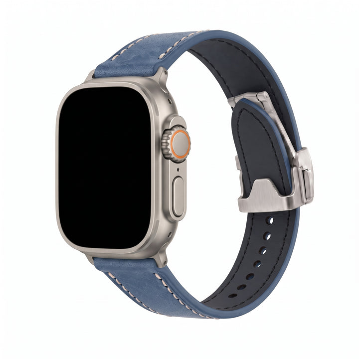Leather Deploy Band - For Apple Watch ULTRA - Sapphire