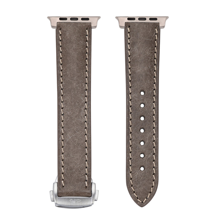 Leather Deploy Band - For Apple Watch ULTRA - Slate