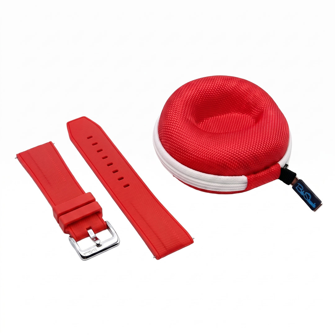 Shark Skin Diver Down Watch Strap & Matching Travel Pod Bundle