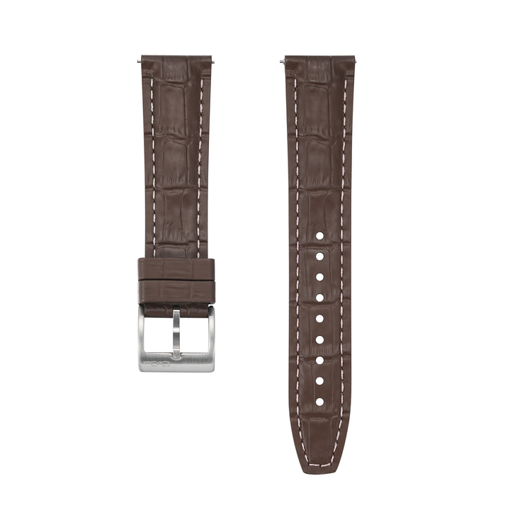 Croc Rubber - Brown with White