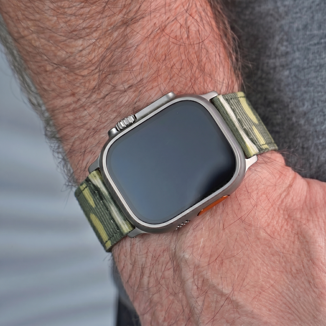 The O2 Band - For Apple Watch ULTRA - Camo Grassland