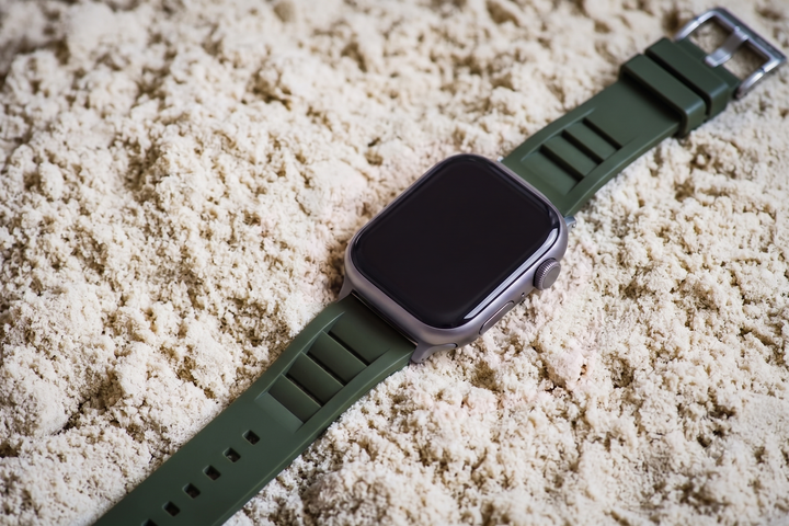 Shark Gill Rubber Band – For Apple Watch - Green