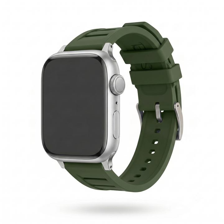 Shark Gill Rubber Band – For Apple Watch - Green