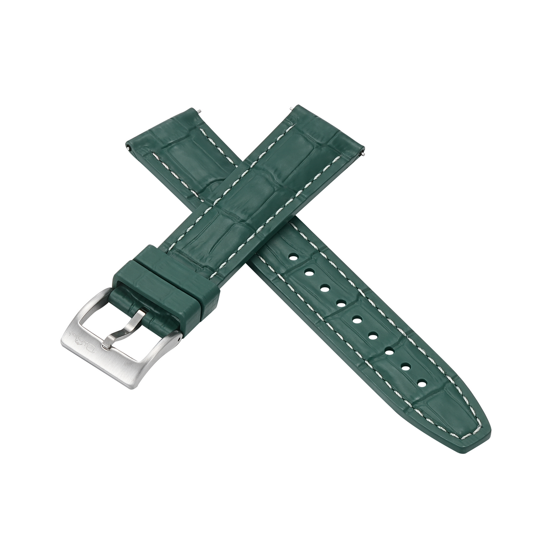Croc Rubber - Green with White