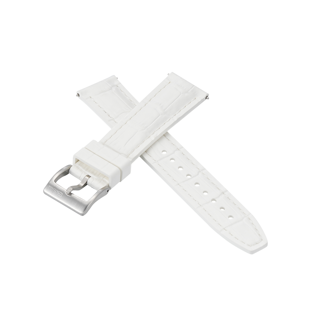 Croc Rubber - White with White