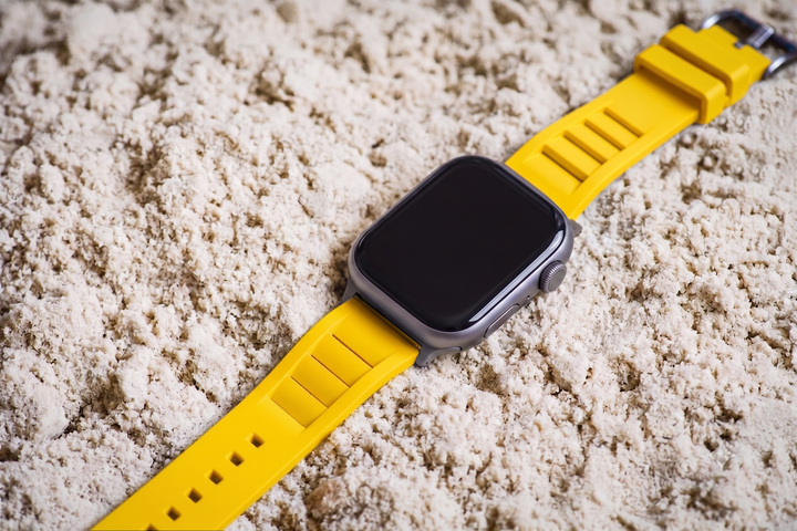 Shark Gill Rubber Band – For Apple Watch - Yellow