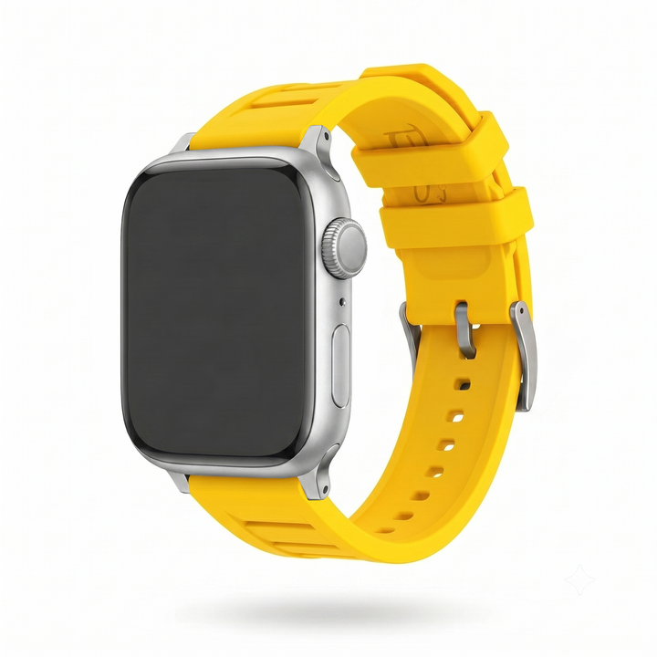 Shark Gill Rubber Band – For Apple Watch - Yellow