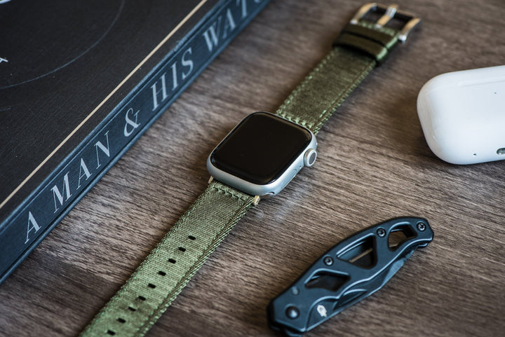 Alpha2 Band - For Apple Watch - Army Green - BluShark Straps