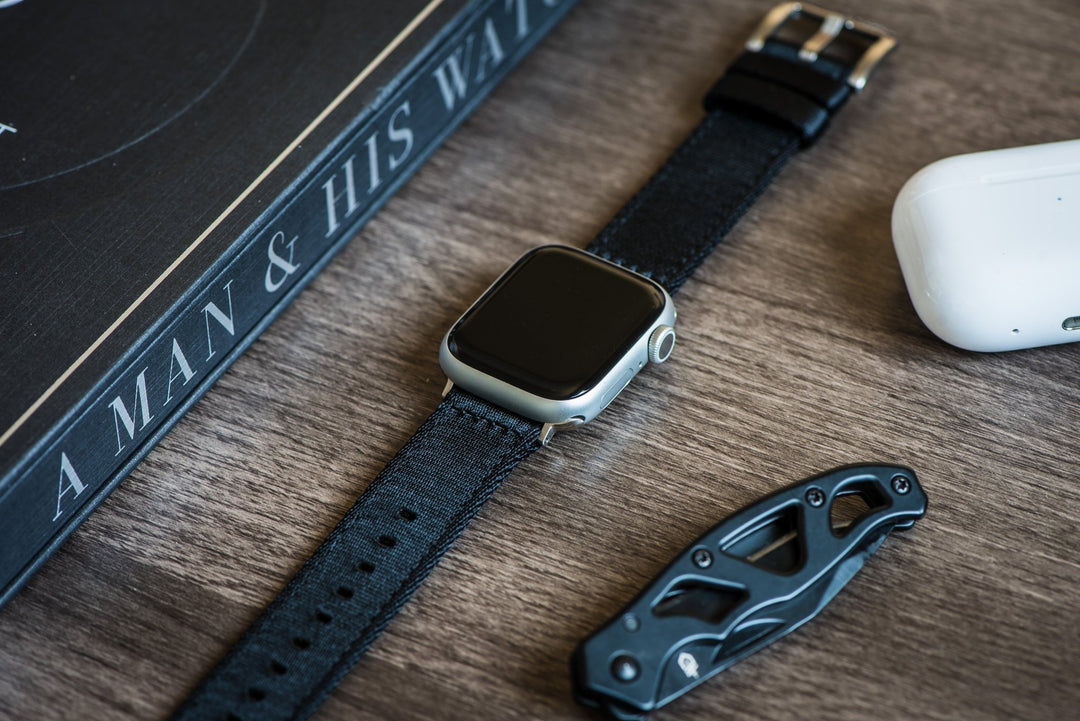 Alpha2 Band - For Apple Watch - Black - BluShark Straps