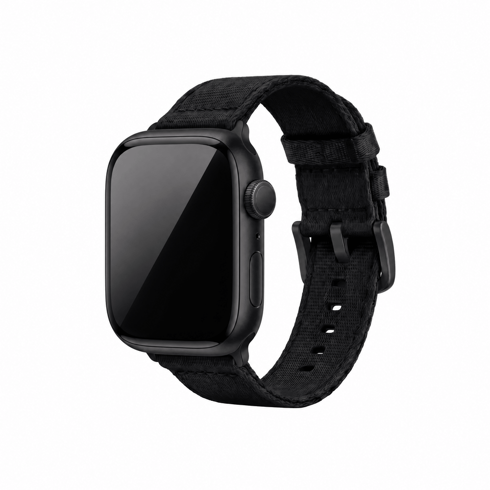 Alpha2 Band - For Apple Watch - Black - BluShark Straps