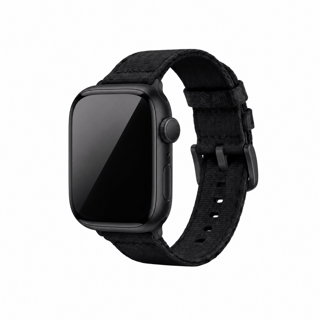 Alpha2 Band - For Apple Watch - Black - BluShark Straps