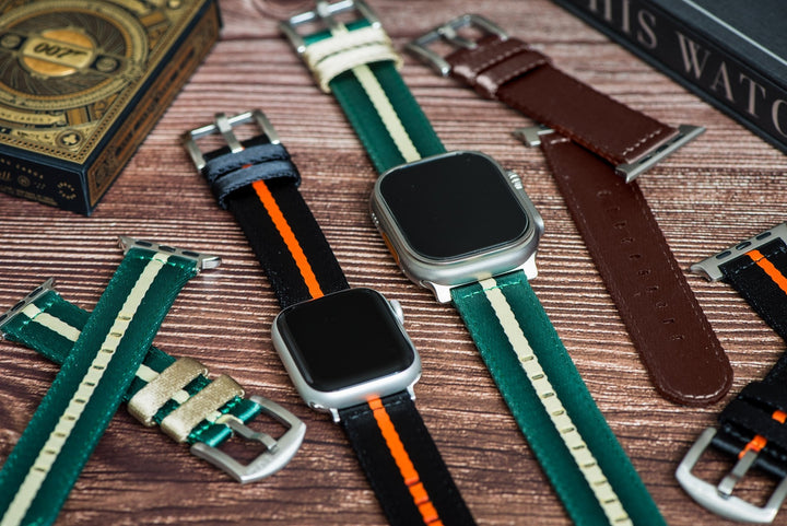 Alpha2 Band - For Apple Watch - Coffee - BluShark Straps