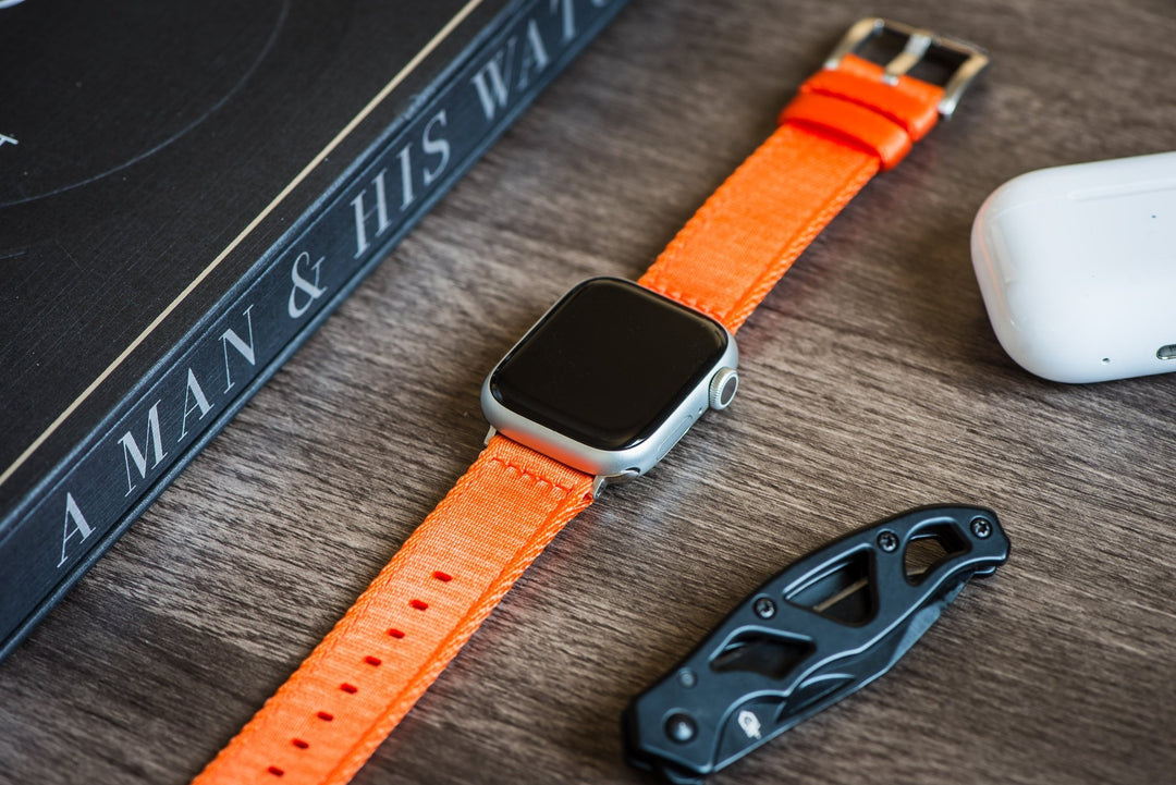 Alpha2 Band - For Apple Watch - Orange - BluShark Straps
