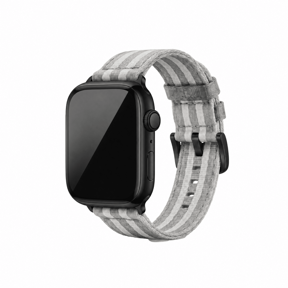 Alpha2 Band - For Apple Watch - Silver Fox - BluShark Straps