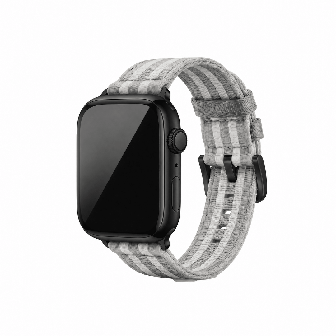 Alpha2 Band - For Apple Watch - Silver Fox - BluShark Straps