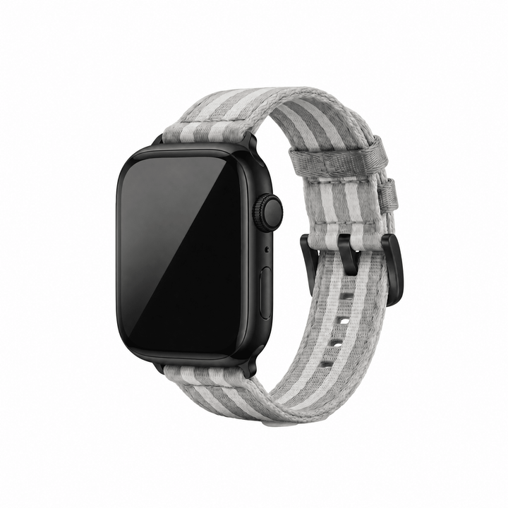 Alpha2 Band - For Apple Watch - Silver Fox - BluShark Straps