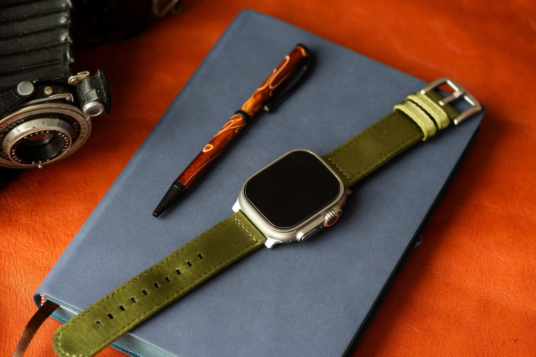 Alpha2 Band - For Apple Watch ULTRA - Army Green - BluShark Straps