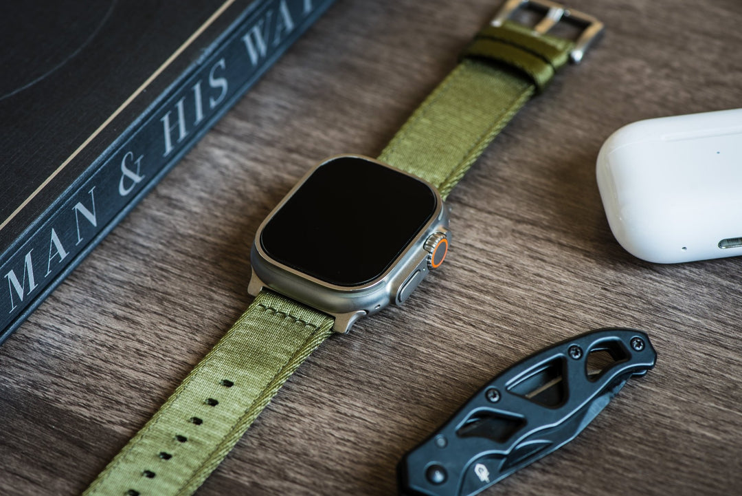 Alpha2 Band - For Apple Watch ULTRA - Army Green - BluShark Straps