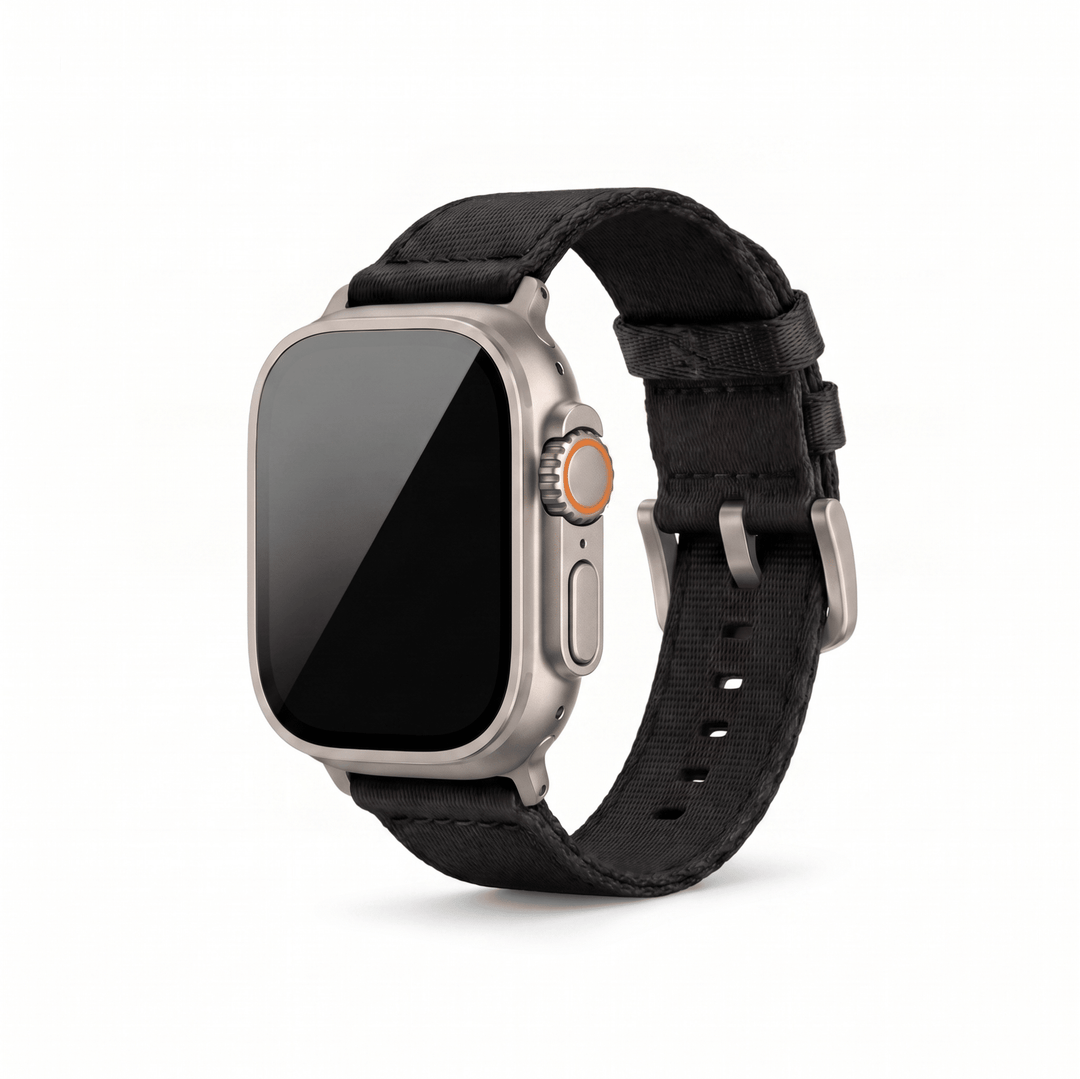 Alpha2 Band - For Apple Watch ULTRA - Black - BluShark Straps