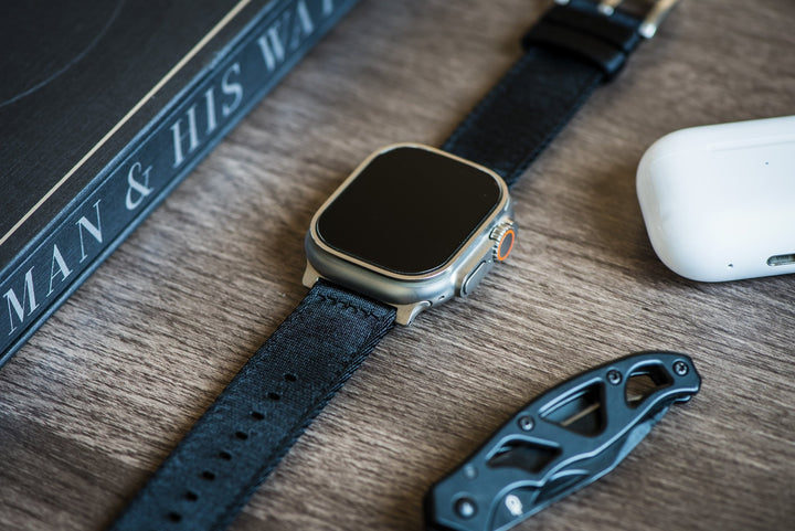 Alpha2 Band - For Apple Watch ULTRA - Black - BluShark Straps