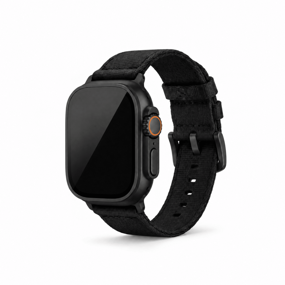 Alpha2 Band - For Apple Watch ULTRA - Black - BluShark Straps