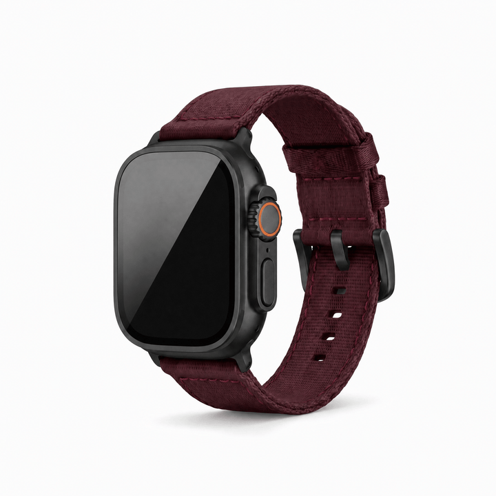 Alpha2 Band - For Apple Watch ULTRA - Burgundy - BluShark Straps